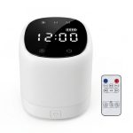 LED Rechargeable Touch Control Night Lamp – With Remote & Digital Clock