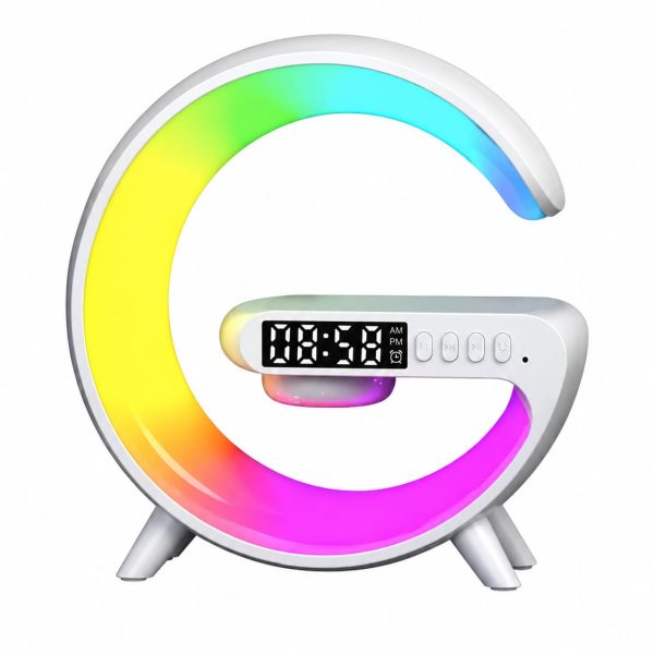 RGB Wireless Charging Table Lamp – With Bluetooth Speaker & Alarm Clock
