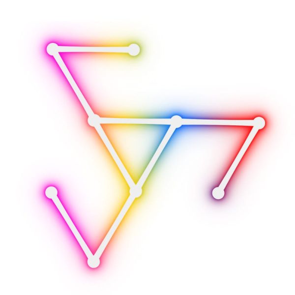 RGB Ilusion Color Splicing Ambient Light – With App & Remote Control